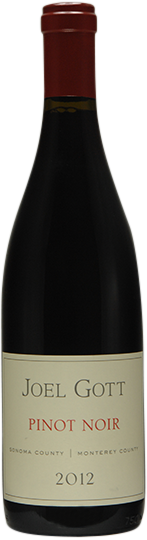 Image of Bottle of 2012, Joel Gott, Sonoma County, Monterey County